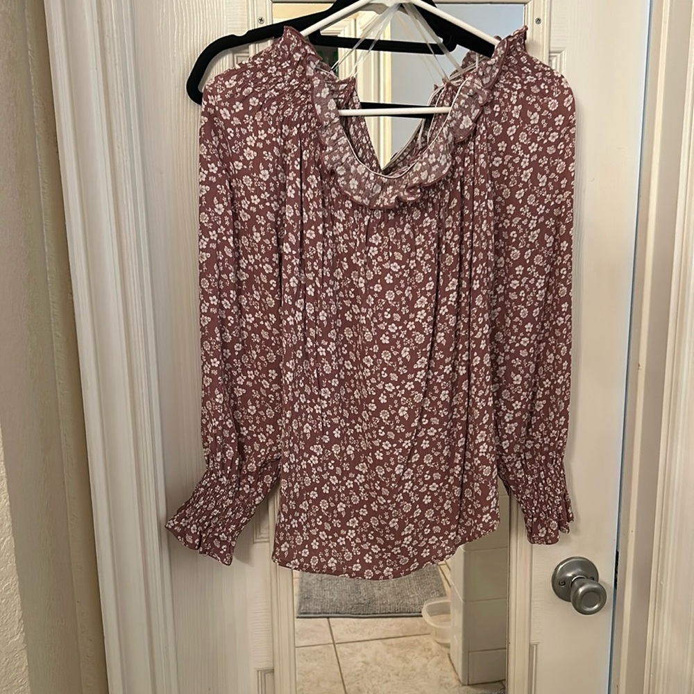 Never worn flowered blouse